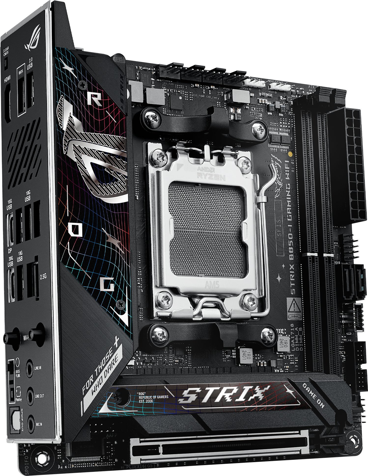 Motherboard ASUS ROG STRIX B850-I GAMING WIFI, AMD B850, Socket AM5, Mini ITX 4