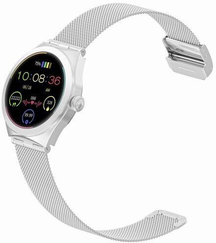 Smartwatch Gravity GT25-7, argjend, rezistent ndaj ujit