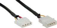 Kabllo zgjatëse Molex InLine 29650C, 4 pin, 0.5m, e zezë