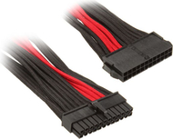 Kabllo zgjatëse Silverstone ATX 24-pin, 300mm, e zezë e kuqe