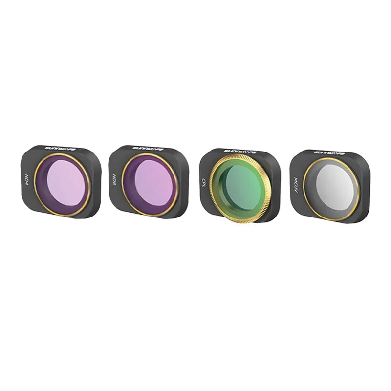 Set filtra Sunnylife për dron DJI Mini 3 Pro, UV CPL ND4 ND8, 4 copë, shumëngjyrësh