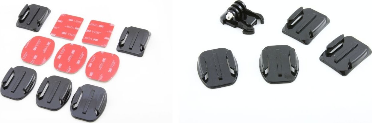 Set montimi Xrec 27 në 1 për kamera sportive, për Sony Action Cam dhe Xiaomi Yi 2 4K, i zi