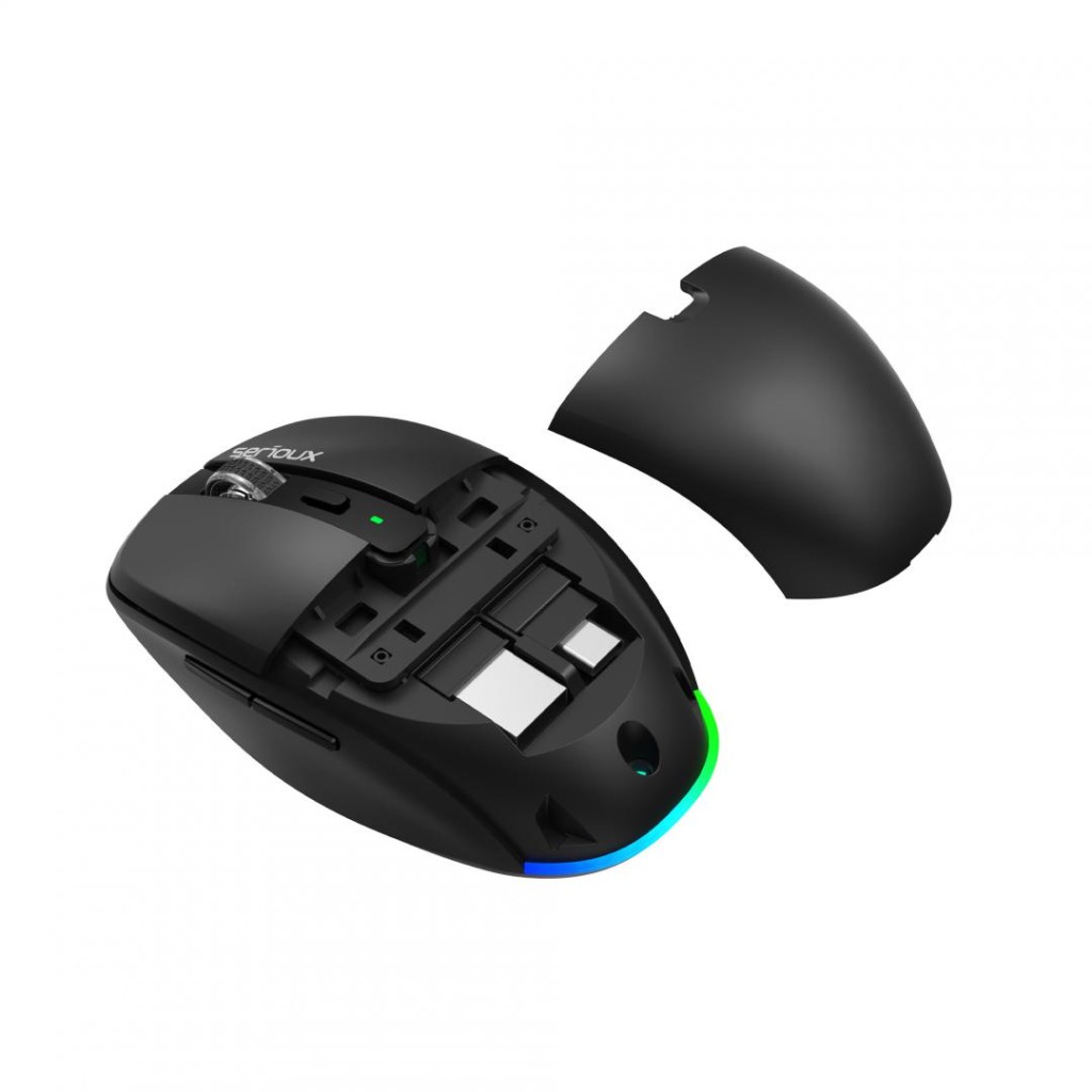 Mouse wireless SERIOUS SRXM AFL225, Bluetooth 2.4G, DPI 1600, i zi