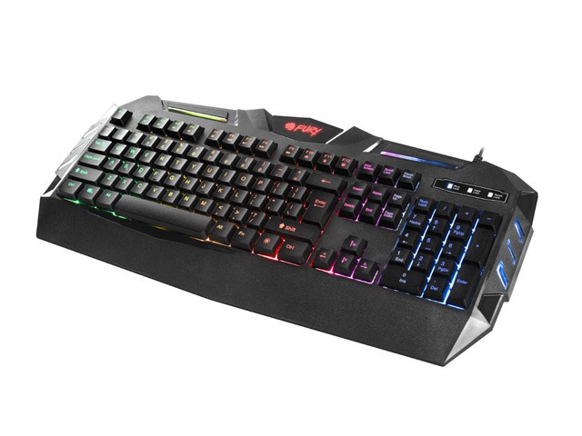 Tastierë Gaming Natec Fury Spitfire, USB, e zezë