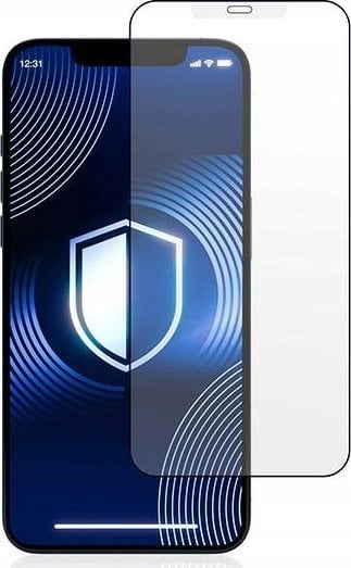 Xham mbrojtës 3MK HardGlass Matt Max, për telefon, i zi