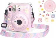 Mbulesë mbrojtëse LoveInstant për Fujifilm Instax Mini 12, transparente, Yogurt Bunny