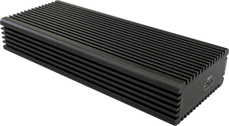 Kuti e jashtme SSD LC-Power LC-M2-C-NVME-2X2, M.2 NVMe, USB-C 3.2 Gen 2x2, gri