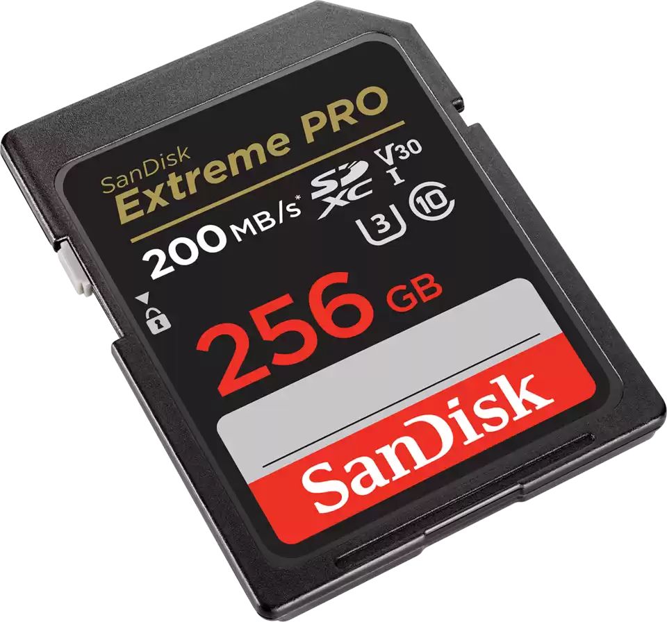 Kartë memorie SanDisk Extreme PRO SDXC, 256GB, Class 10 UHS I U3 V30