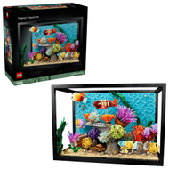Set ndërtimi dekorativ Tropical Aquarium, model akuarium tropikal, shumëngjyrësh