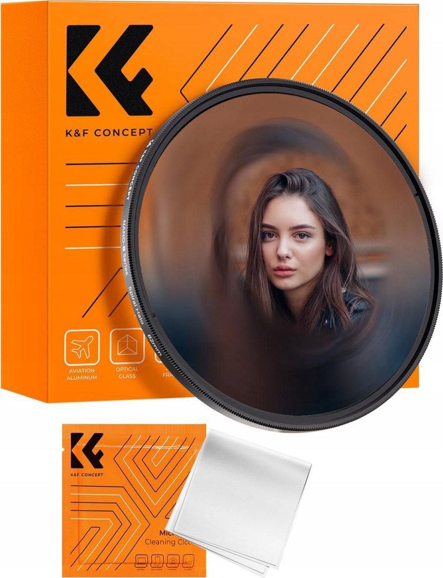 Filter fotografik K&amp;F Concept Nano B Series Swirl, efekt special, 82mm