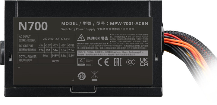 Burim energjie Cooler Master Elite NEX N700 MPW-7001-ACBN-BEU , 700W