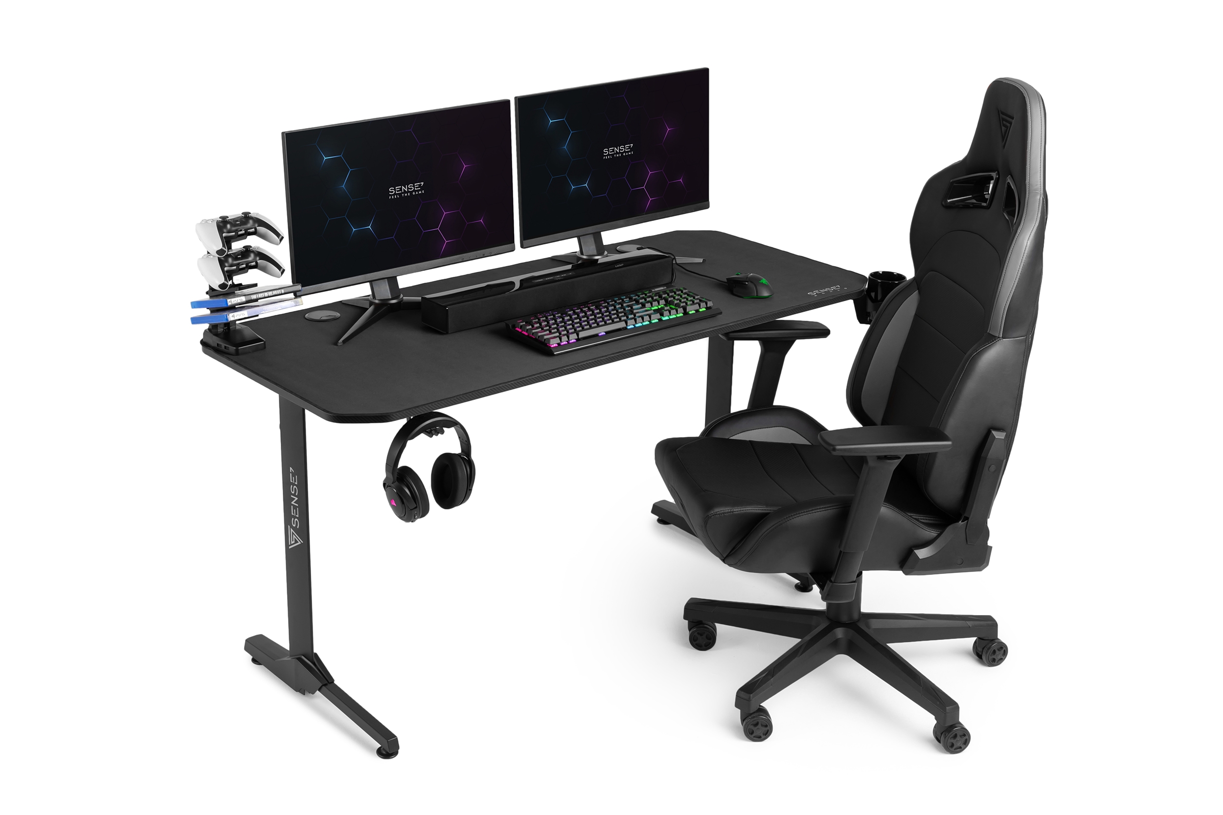 Tavolinë SENSE7 Nomad Classic 140cm x 60cm, e zezë