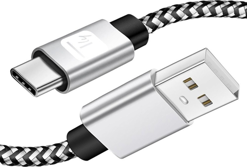 Kabllo USB Techly, USB A në USB C, 2A, 2m, antracit