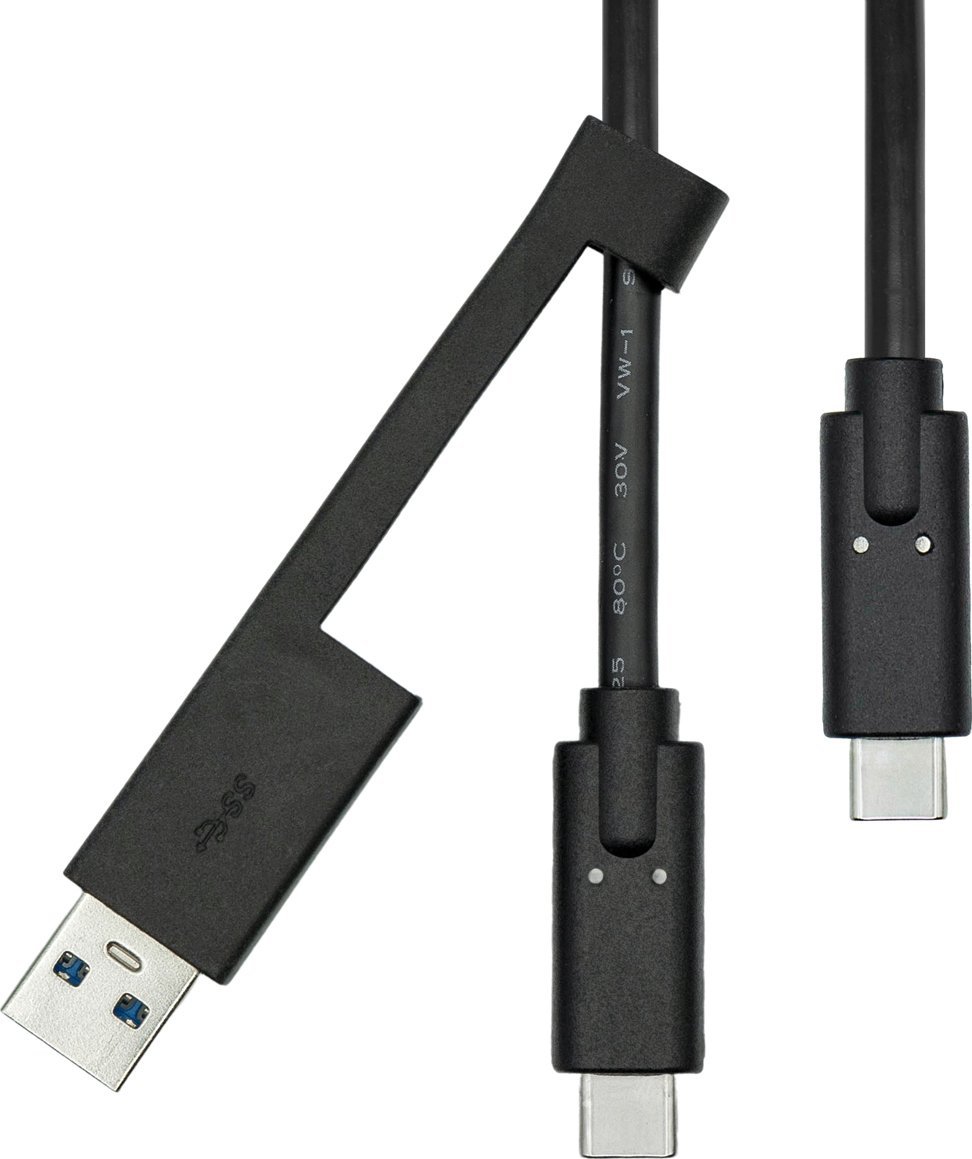 Kabllo USB ProXtend USBCWA-001, USB A dhe USB C në USB C, 1 m, e zezë