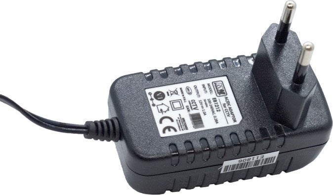 Adaptori energjie EB1212, 12V 1A, prizë DC 2.1 x 5.5 mm, i zi