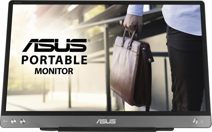 Monitor ASUS ZenScreen MB14AC, 14" LED, Full HD, i hirtë