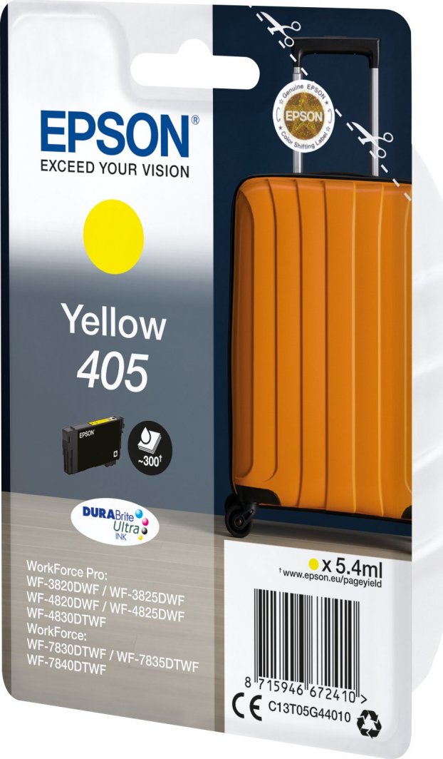 Patronë boje Epson 405 Yellow C13T05G44010, origjinale OEM, e verdhë