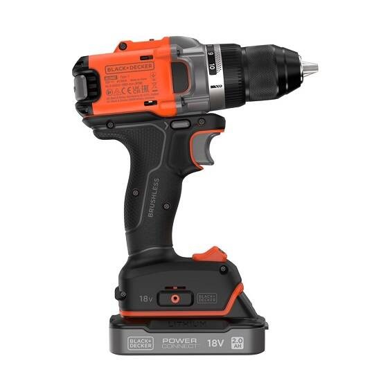 Stërvitje pa furça Black+Decker BLD682XN, 18V, POWERCONNECT, portokalli e zezë