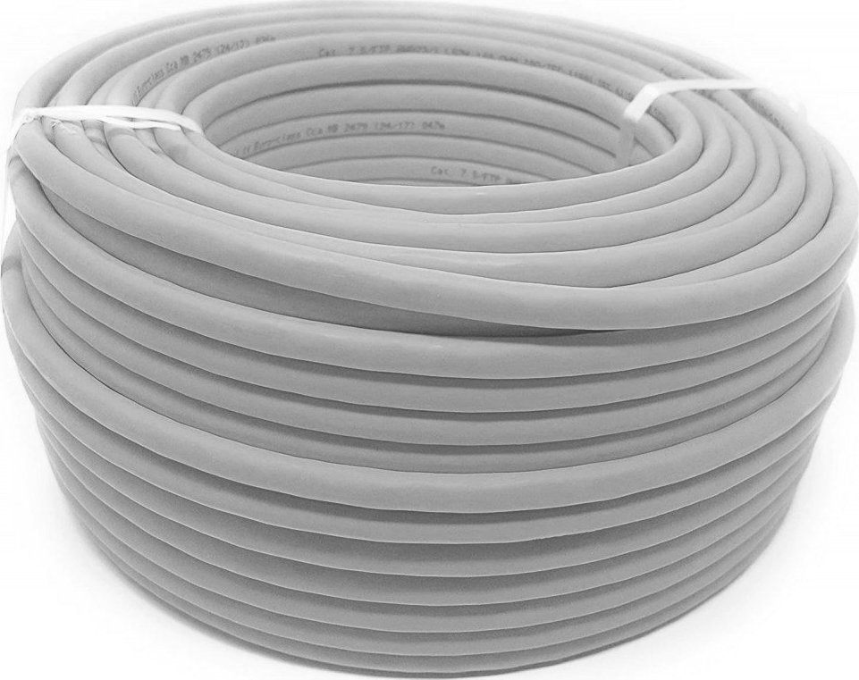 Kabllo rrjeti Techly Cat6a U UTP, bakër solid, 305m, gri