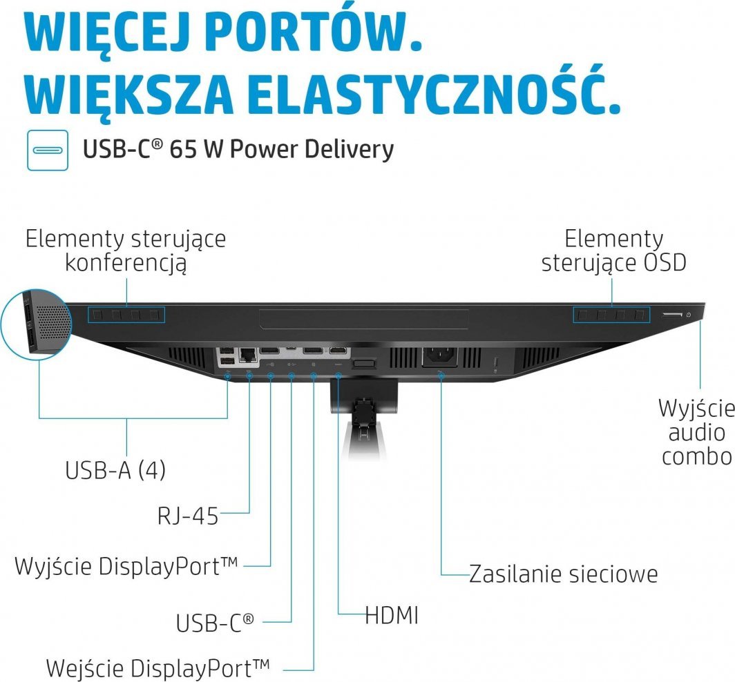 Monitor HP E24m G4, 23.8", Full HD, i zi