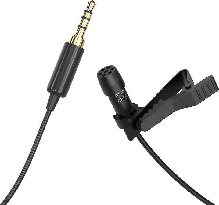 Mikrofon lavalier Moza MC1P, omni-drejti 360°, për telefona, i zi