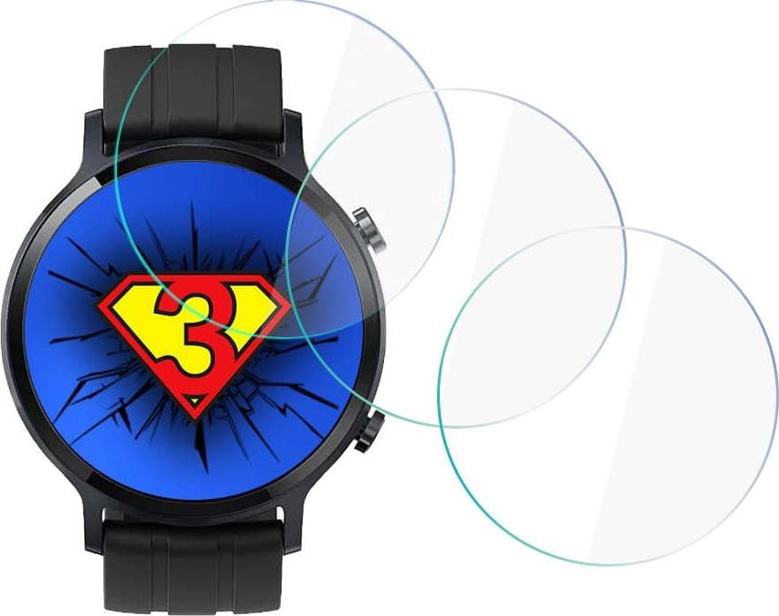 Folie mbrojtëse ekrani 3MK Watch Protection për Realme Watch S, set 3 copë, transparente