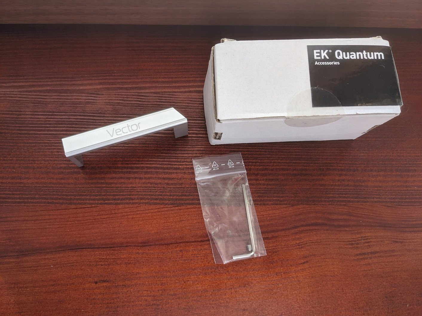 Kapak alumini për terminal uji EKWB EK Quantum Vector, për GPU RTX 3080 3090, argjend