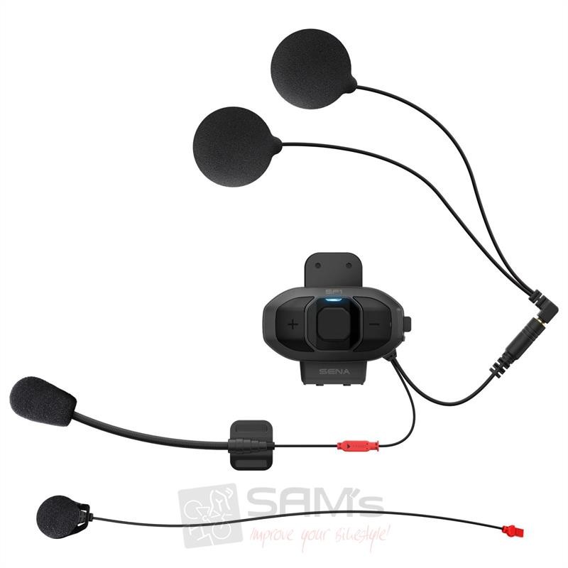 Sistem komunikimi Bluetooth Sena SF1, për motoçikletë, anulim zhurme, i zi