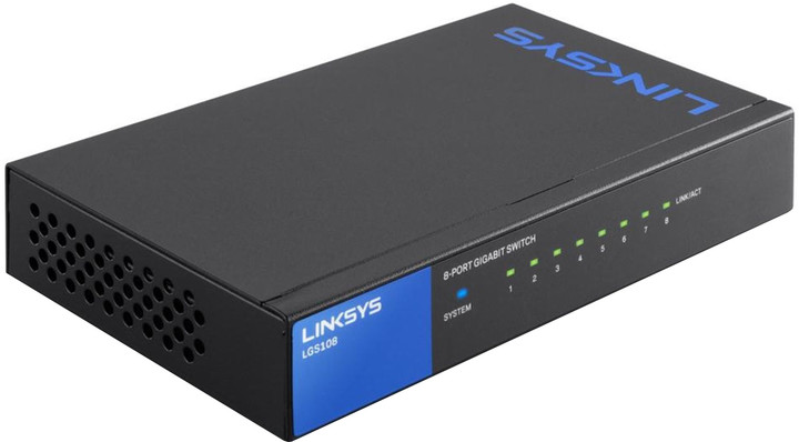 Switch Linksys LGS108, 8-porte