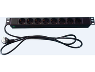 Prizë rack MicroConnect Power Strip, 8 dalje, 4000W, e zezë