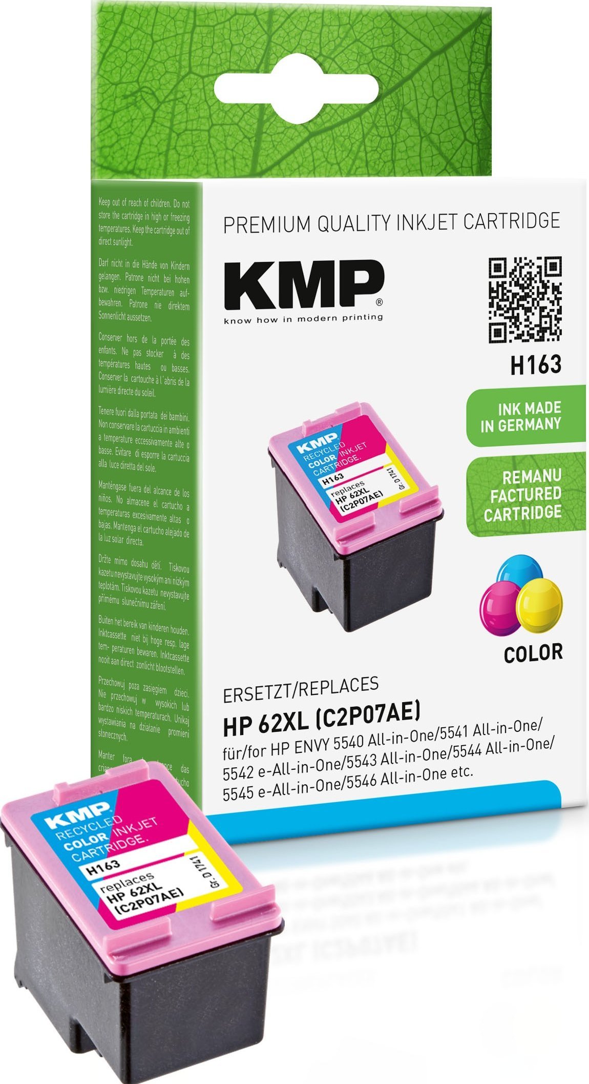 Кертриџ со боја KMP H163, три бои, 11.5ml