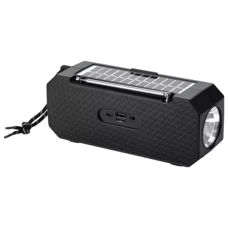 Altoparlant Bluetooth Denver me panel diellor dhe radio FM