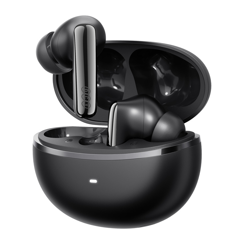 Kufje wireless QCY MeloBuds N70, Adaptive ANC, Bluetooth, të zeza