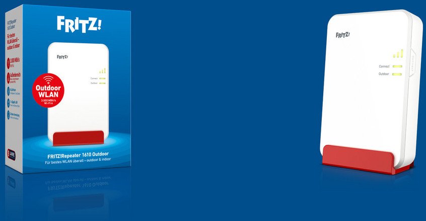 Përsëritës WiFi AVM FRITZRepeater 1610, Outdoor, WiFi 6, 2.4/5GHz, i bardhë