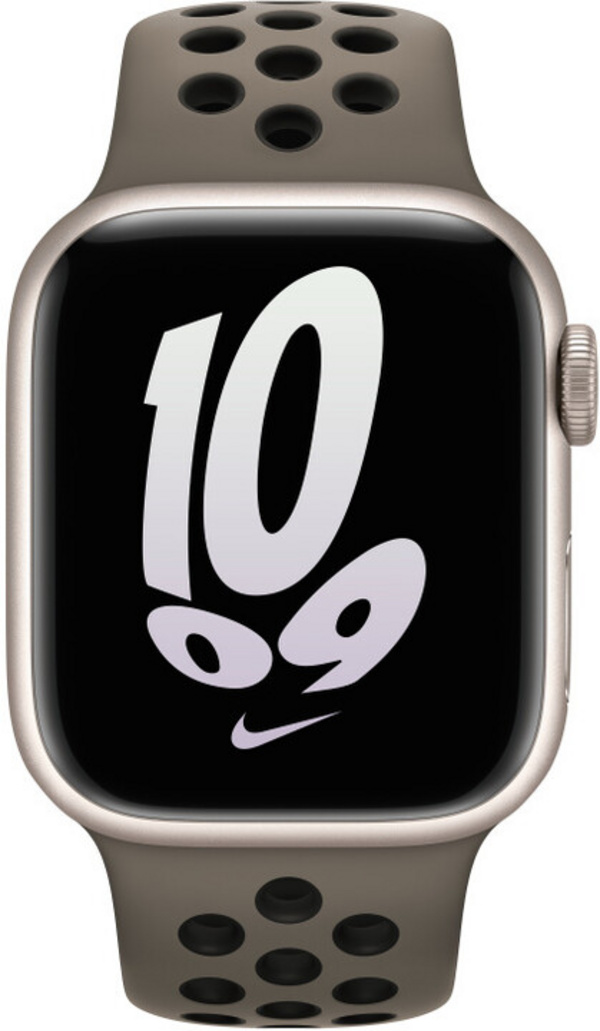 Apple Watch 41mm Nike Band, Olive Grey/Black Nike Sport Band
