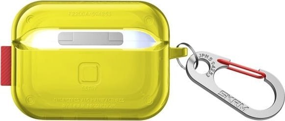 Mbulesë për AirPods Pro 2 Skinarma Saido, Bayer TPU, me karabinë metalike, transparente