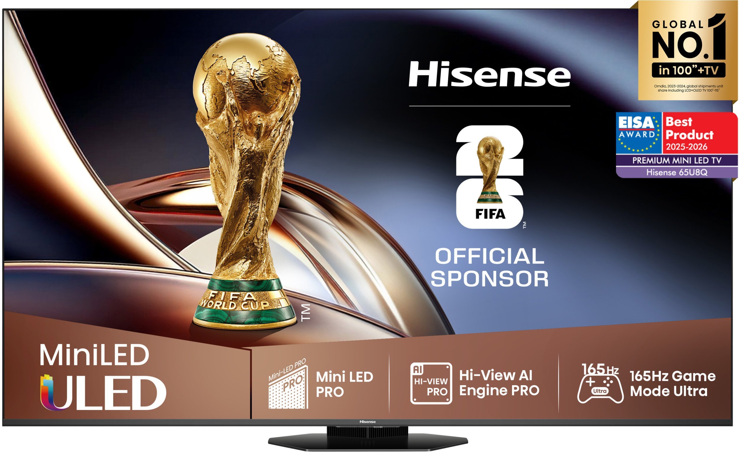 Televizor Hisense U8 Series 65U8Q, 65", MiniLED, i zi