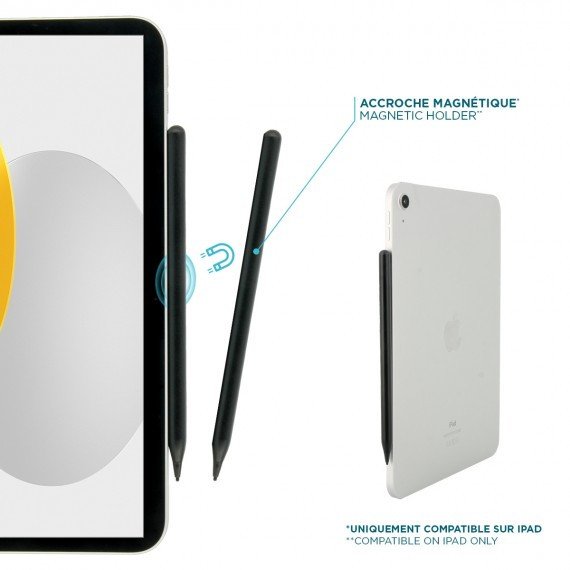 Stilolaps universal për tablet Mobilis, majë precize, i zi