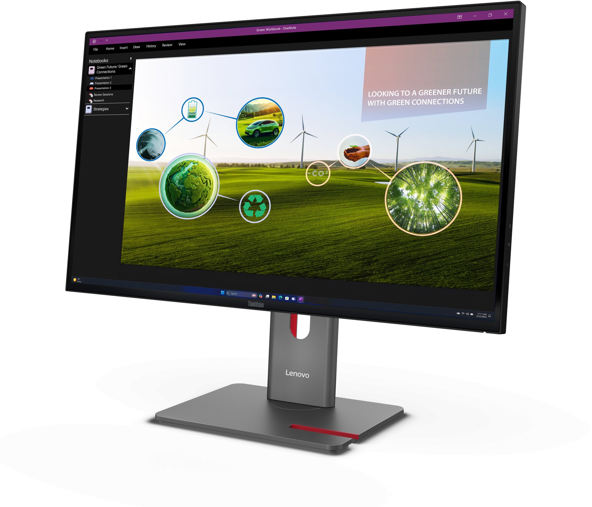 Monitor Lenovo ThinkVision P27q-40, 27", QHD, i zi