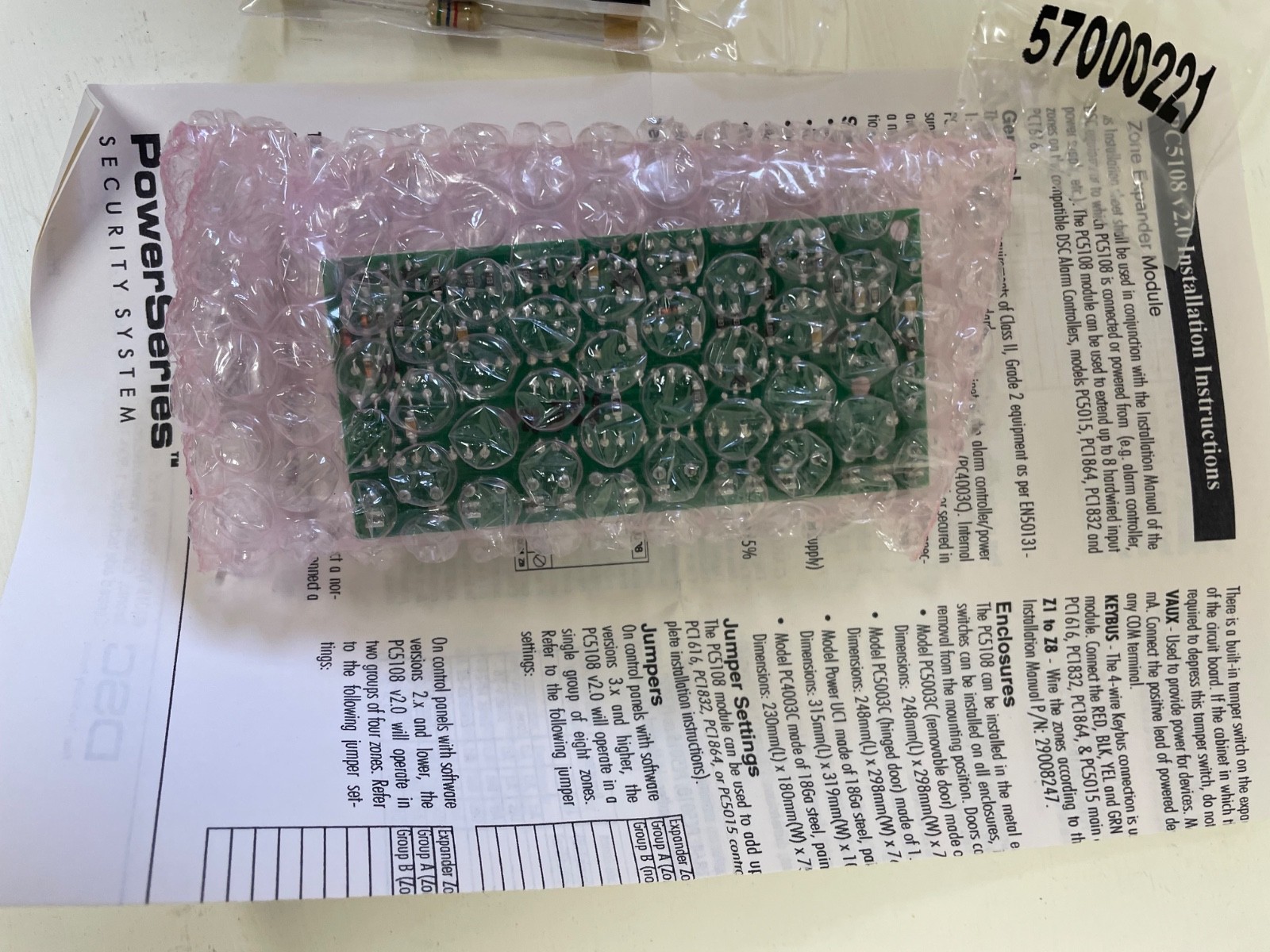 Modul zgjerues zonash DSC PowerSeries PC5108, 8 zona të kablluara