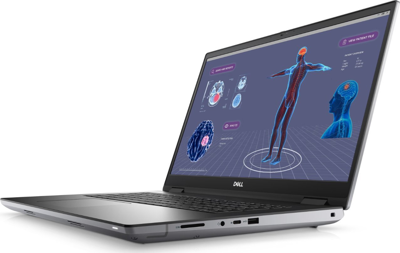 Лаптоп Dell Precision 7780, 17.3\", i7 13850HX, 32GB RAM, 1TB SSD, RTX 2000 8GB, црн