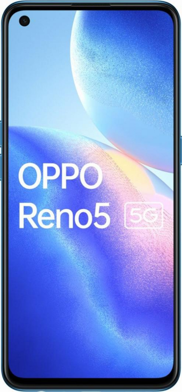 Celuar Oppo Reno5, 5G, 8/128GB, Dual SIM, i kaltër