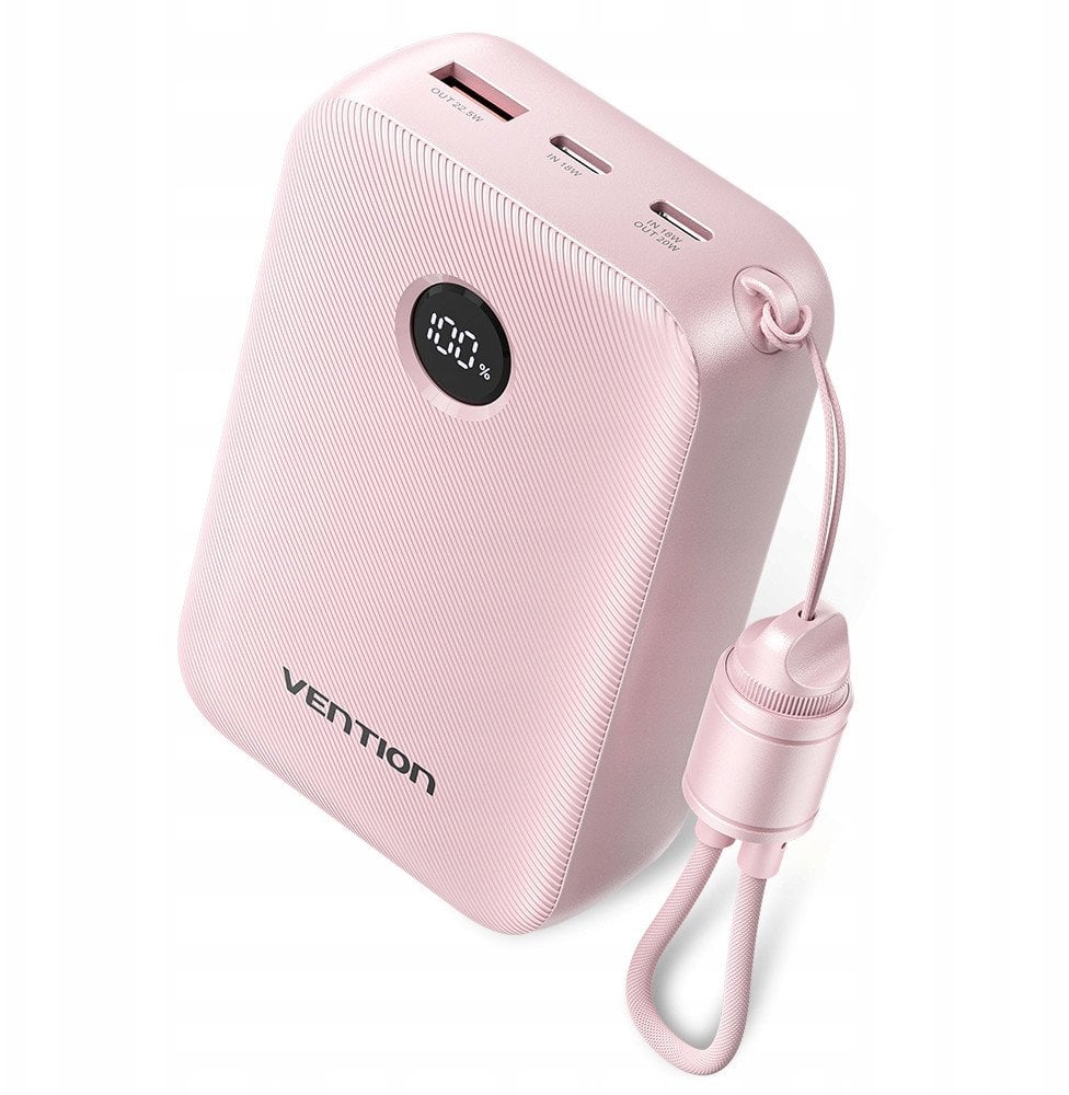 Powerbank Vention FKBP0 C, 20000mAh, 22.5W, rozë