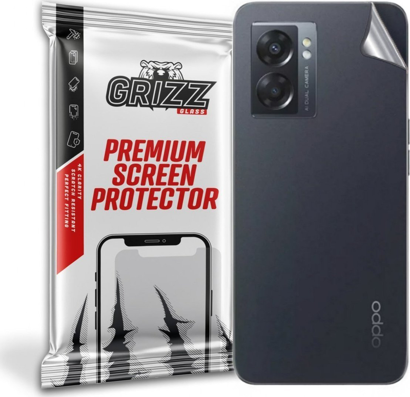 Film mbrojtës prapa GrizzGlass Grizz, për Oppo A57 5G, transparent