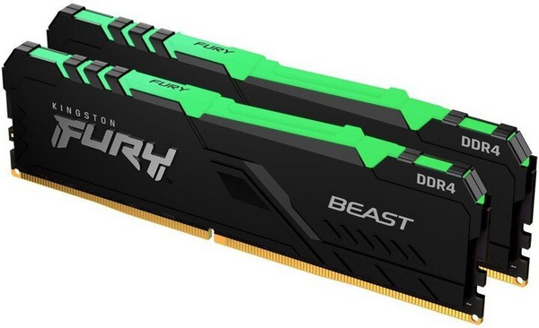 Memorie Kingston Fury Beast RGB 16GB (2x8GB) DDR4 3600 CL17