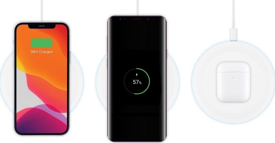 Безжичен полнач Manhattan, Wireless Qi, 15W, црн