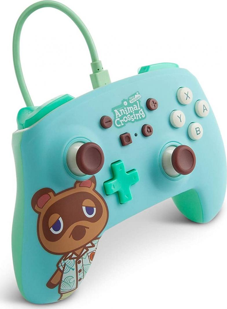 Kontroller PowerA Animal Crossing Tom Nook, me kabllo, i kaltër