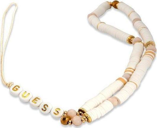 Varëse telefoni Guess GUSTPEARW Heishi Beads, e bardhë