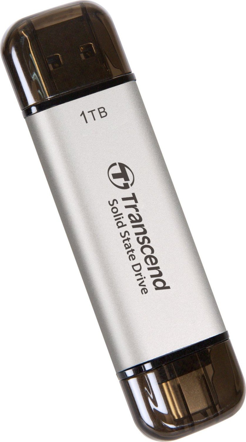 Надворешен ССД Transcend ESD310S, 1TB, УСБ, сребрена боја