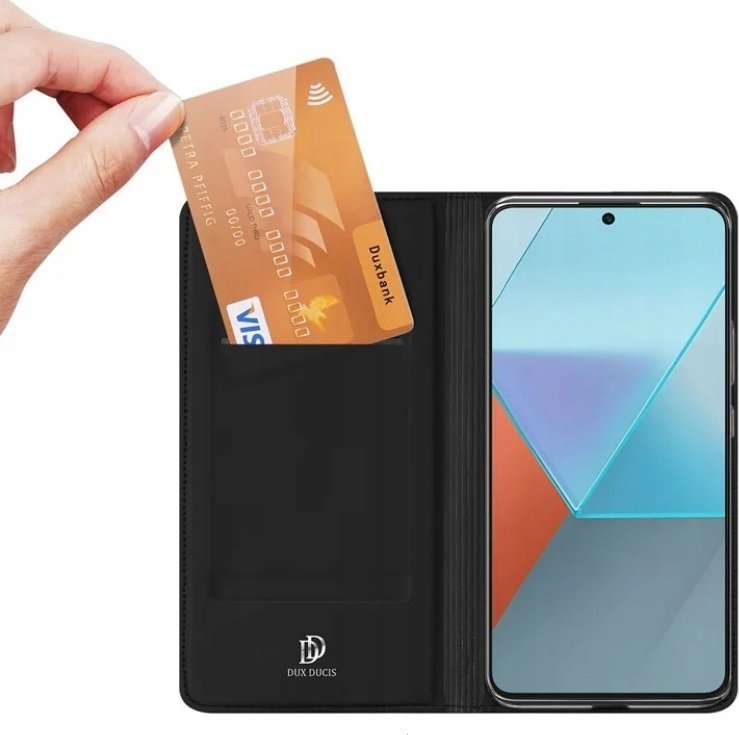 Mbulesë telefoni DUX DUCIS Xiaomi Redmi Note 13 Pro 5G Skin Pro, me qëndrim, e zezë